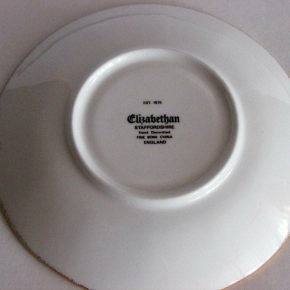 $5 Add-On Elizabethan Fine Bone China Saucer Hand Decorated Floral England - Picture 5 of 6